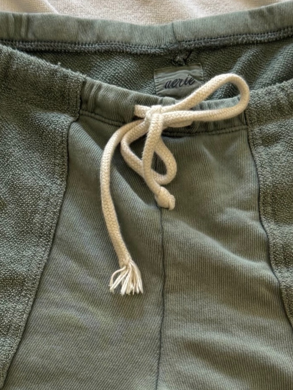 Green Fleece Pocke Shorts | Small